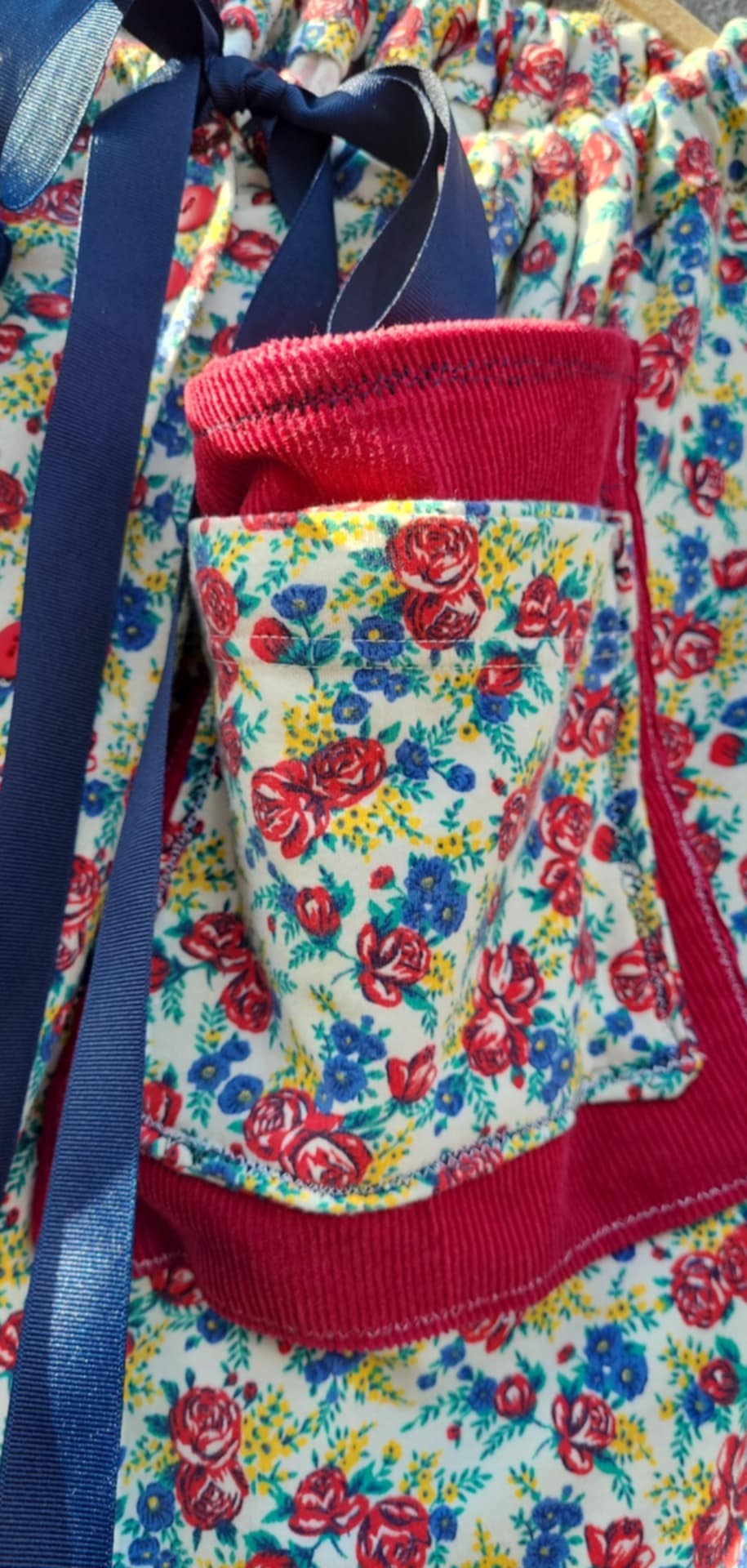 Floral Draw String Skirt - Adjust the Size to Fit You