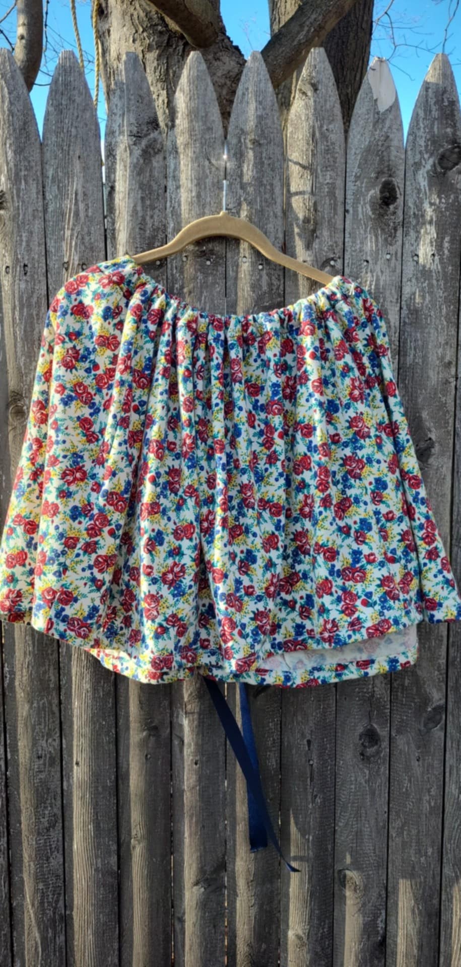 Floral Draw String Skirt - Adjust the Size to Fit You